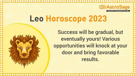 While your <b>2023</b> year will start on a best one, if you keep. . Leo 2023 education horoscope